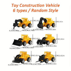 Friction Powered Construction Truck Toys Sand Excavator Bulldozer Road Roller