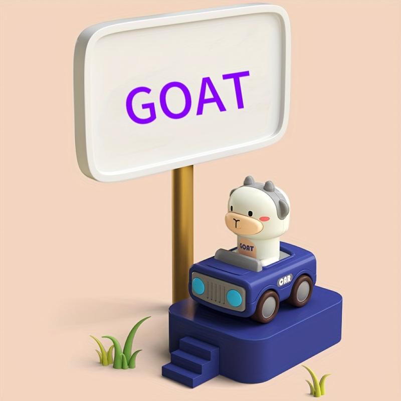 Children Press Animal Toy Car Fun Cartoon Press Glide Anti-fall