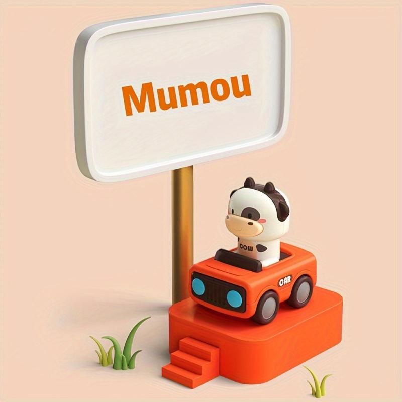 Children Press Animal Toy Car Fun Cartoon Press Glide Anti-fall