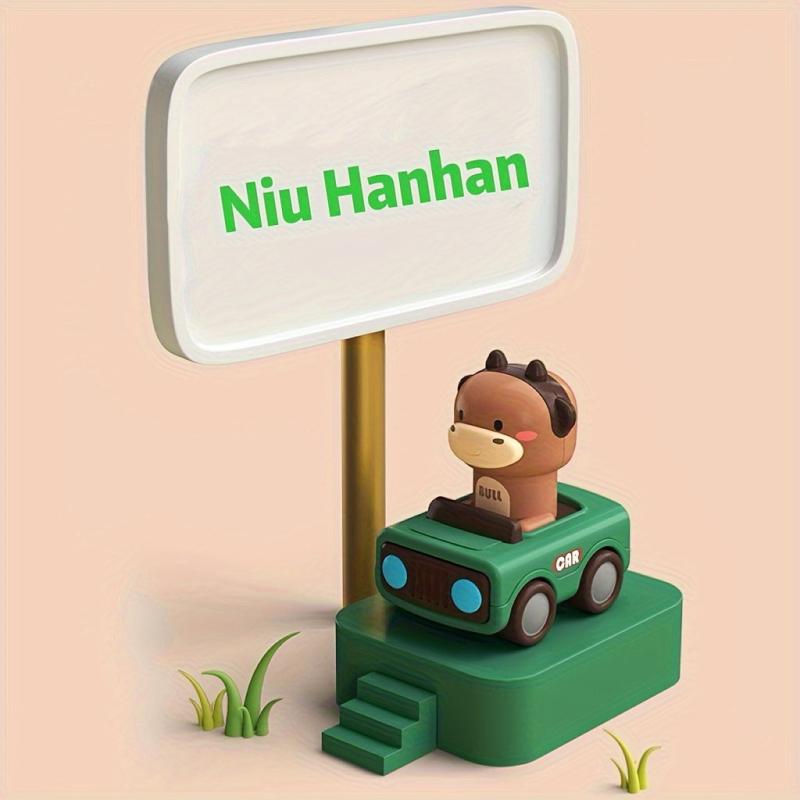 Children Press Animal Toy Car Fun Cartoon Press Glide Anti-fall