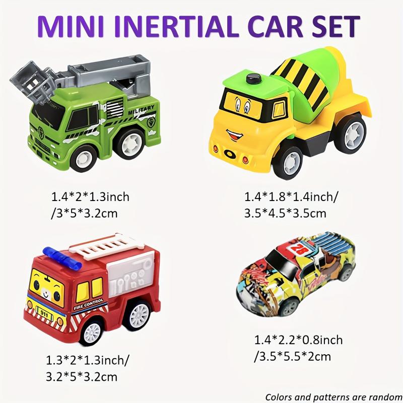 Inertial Vehicle Model Sets Pull back Car Sets Fire Truck Sports Car Toys
