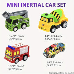 Inertial Vehicle Model Sets Pull back Car Sets Fire Truck Sports Car Toys