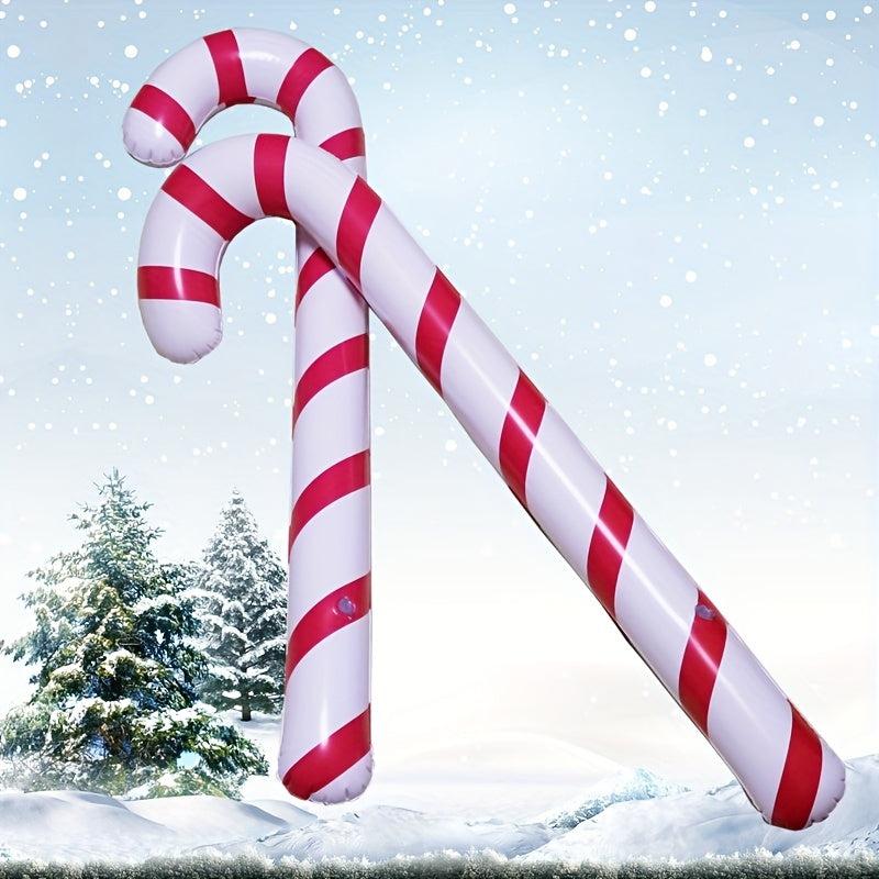 Christmas Props Cane Inflatable Cane for Party Entertainment