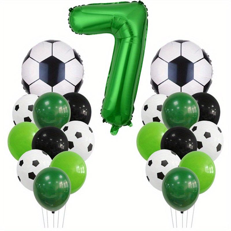 Green Football Themed Balloon Set for Unforgettable Birthday Party