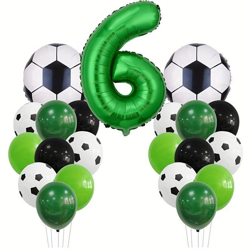 Green Football Themed Balloon Set for Unforgettable Birthday Party