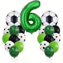 Green Football Themed Balloon Set for Unforgettable Birthday Party
