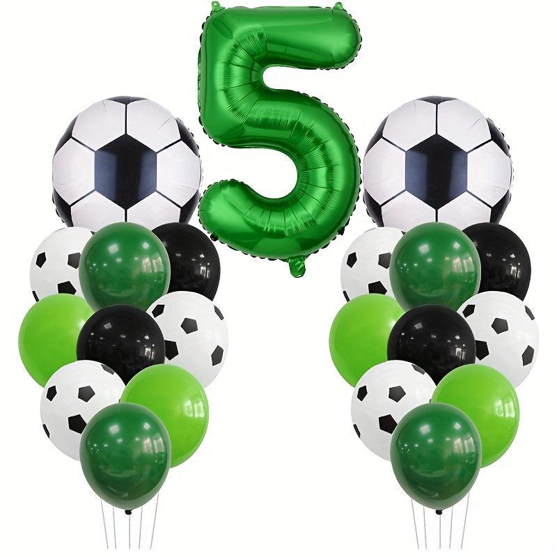 Green Football Themed Balloon Set for Unforgettable Birthday Party