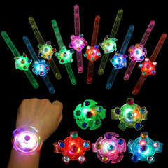 7pcs LED Light Up Fidget Spinner Bracelets Watches Party Favors
