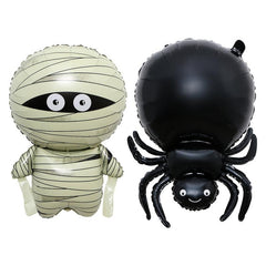2pcs Mummy Balloons Spider Balloons Halloween Foil Mylar Balloon