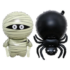 2pcs Mummy Balloons Spider Balloons Halloween Foil Mylar Balloon