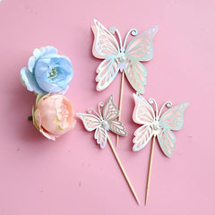 Fairy Mushroom Butterfly Fairy Cake Topper for Girls