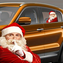Christmas Car Rear Window Sticker PVC Santa Claus Car Decal