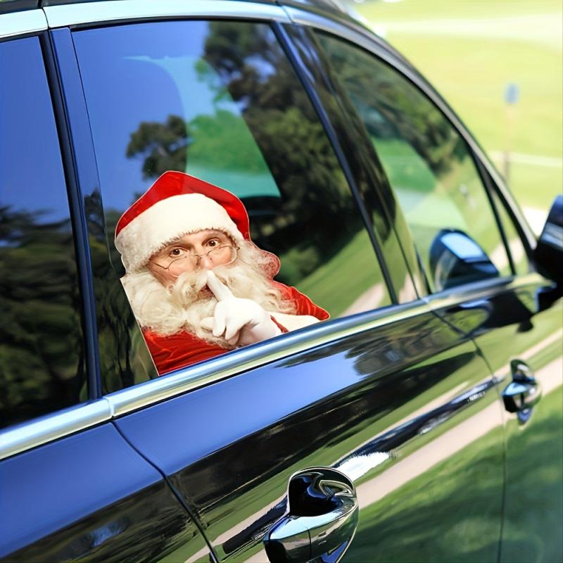 Christmas Car Rear Window Sticker PVC Santa Claus Car Decal
