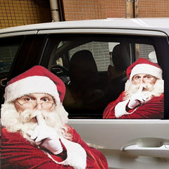 Christmas Car Rear Window Sticker PVC Santa Claus Car Decal