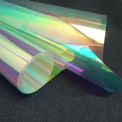 Rainbow Crafts Iridescent Holographic PVC Fabric Faux Leather Film