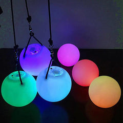 LED Glow Ball Belly Dance Hand Throw Ball Neon Light Christmas Party