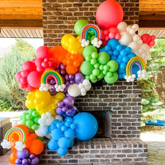 129pcs Rainbow Balloon Arch Kit for Baby Shower Birthday Decoration