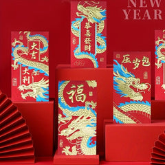 24pcs Chinese Year Red Envelopes Year Of Dragon Lucky Money Envelopes