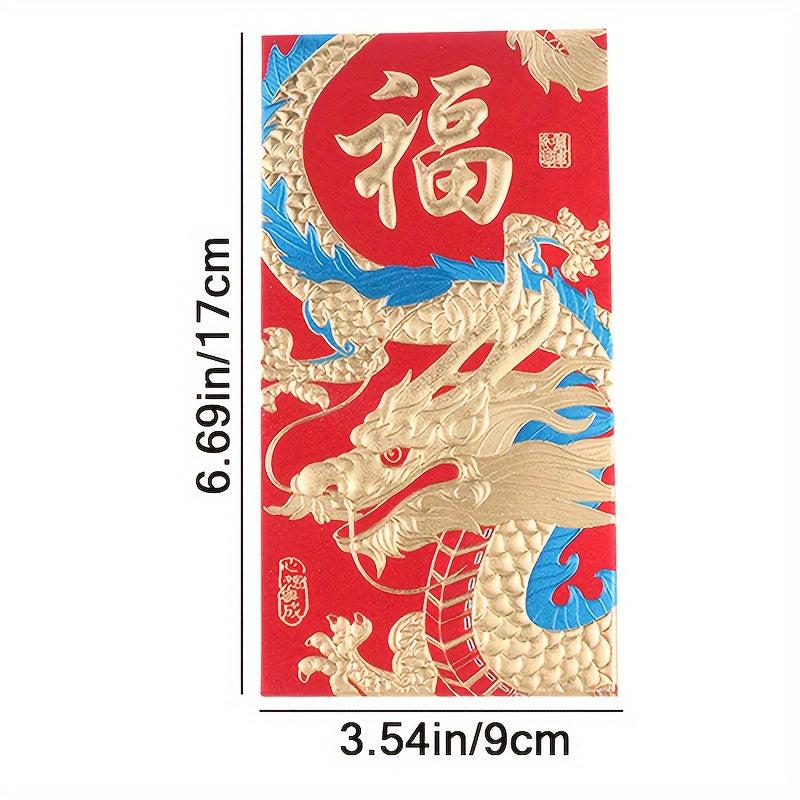 24pcs Chinese Year Red Envelopes Year Of Dragon Lucky Money Envelopes