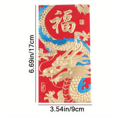 24pcs Chinese Year Red Envelopes Year Of Dragon Lucky Money Envelopes
