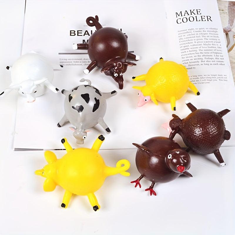 Animal Inflate Vent Balls Hand Balloon Fidget Party Toys