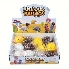 Animal Inflate Vent Balls Hand Balloon Fidget Party Toys