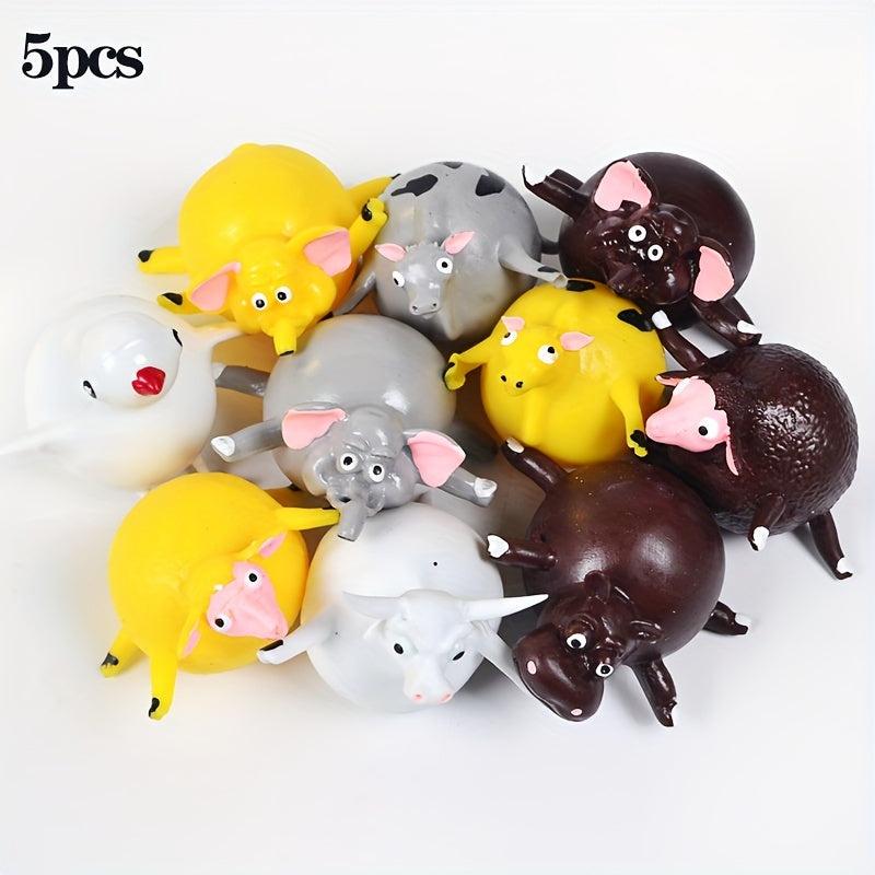 Animal Inflate Vent Balls Hand Balloon Fidget Party Toys