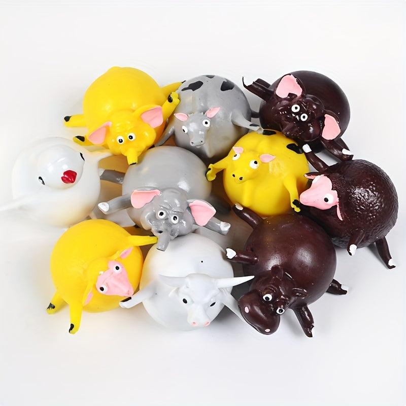 Animal Inflate Vent Balls Hand Balloon Fidget Party Toys