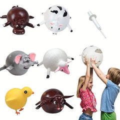 Animal Inflate Vent Balls Hand Balloon Fidget Party Toys