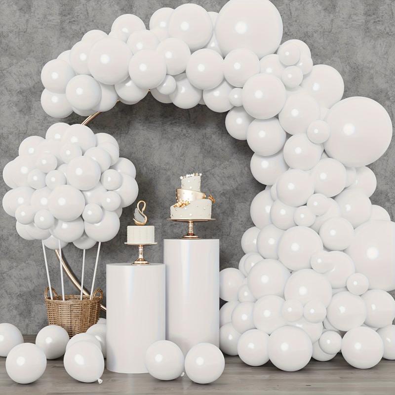 129pcs Latex Balloons in Various Colors with Ribbons and Glue