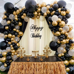 129pcs Latex Balloons in Various Colors with Ribbons and Glue