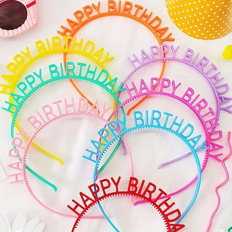 5pcs Colorful Birthday Party Headbands Party Favors