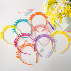 5pcs Colorful Birthday Party Headbands Party Favors