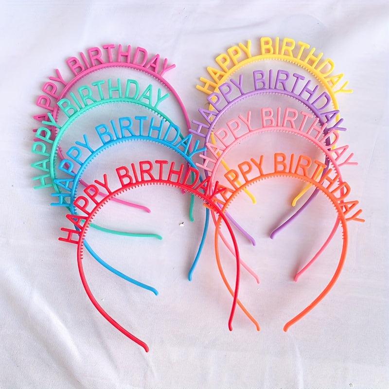 5pcs Colorful Birthday Party Headbands Party Favors