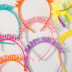 5pcs Colorful Birthday Party Headbands Party Favors