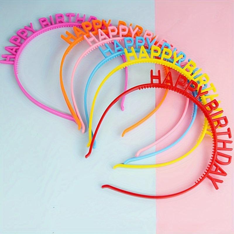 5pcs Colorful Birthday Party Headbands Party Favors