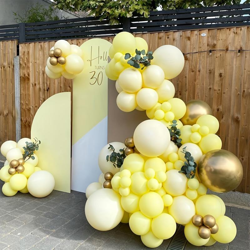 Yellow Balloons Garland Kit 100pcs for Party Wedding Christmas