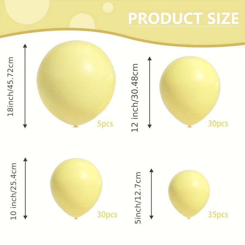 Yellow Balloons Garland Kit 100pcs for Party Wedding Christmas
