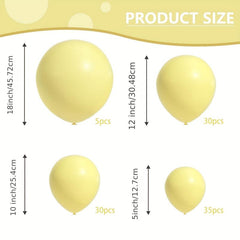 Yellow Balloons Garland Kit 100pcs for Party Wedding Christmas