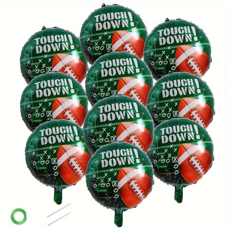 10pcs Football Theme Foil Balloons Birthday Party Decorations