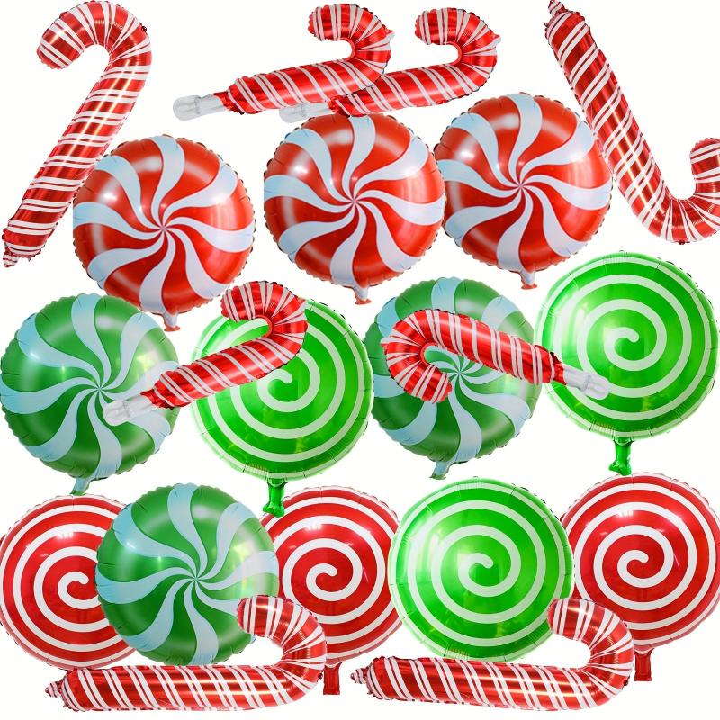 20pcs Holiday Candy Set - Scroll, Windmill, Cane Shape for Christmas & Birthdays