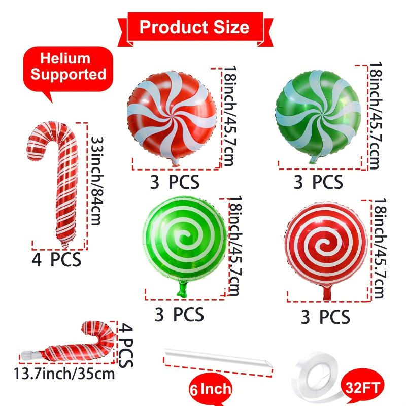 20pcs Holiday Candy Set - Scroll, Windmill, Cane Shape for Christmas & Birthdays