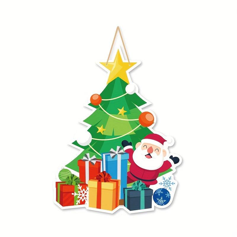 1pc Christmas Door Hanging Ornament Wall Holiday Party Arrangement Props