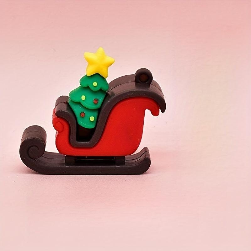 3D Christmas Doll Key Chain Creative Key Pendant