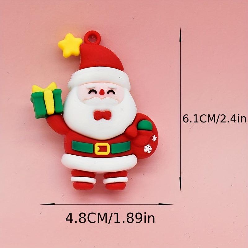 3D Christmas Doll Key Chain Creative Key Pendant