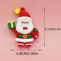 3D Christmas Doll Key Chain Creative Key Pendant