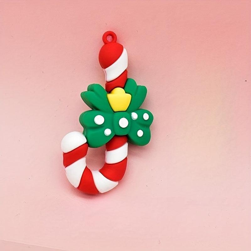 3D Christmas Doll Key Chain Creative Key Pendant
