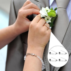 20pcs Lock Pins Back Safety Buckles for DIY Name Labels Toy Ribbons Corsage