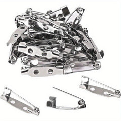 20pcs Lock Pins Back Safety Buckles for DIY Name Labels Toy Ribbons Corsage