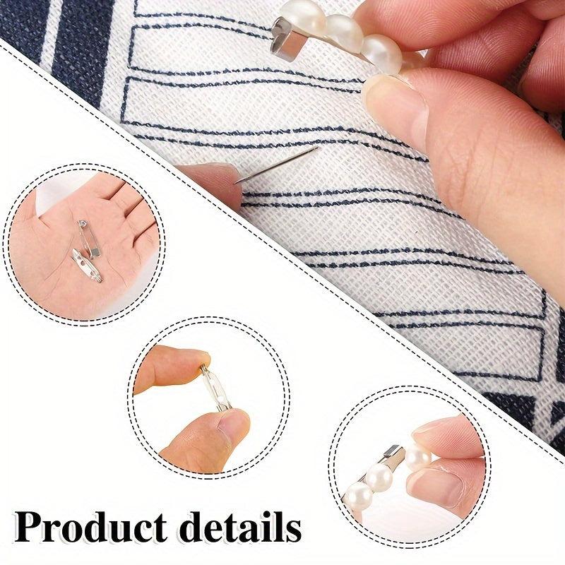 20pcs Lock Pins Back Safety Buckles for DIY Name Labels Toy Ribbons Corsage